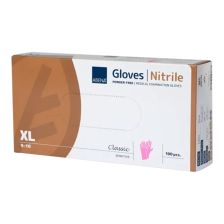 Abena - Nitril Handschoenen - Roze - Poedervrij - maat XL - 100 stuks