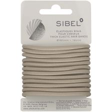 Sibel - Thick Elastic Hair Bands - Blonde - 12 Stuks