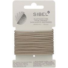Sibel - Thin Elastic Hair Bands - Blonde - 16 Stuks