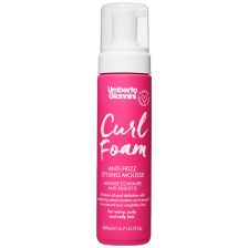 umberto giannini curl foam anti frizz mousse