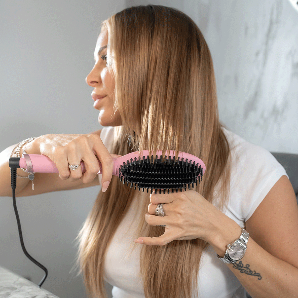 ghd - Glide Hot Brush - Warmteborstel- Limited Edition - Pink Collection 2