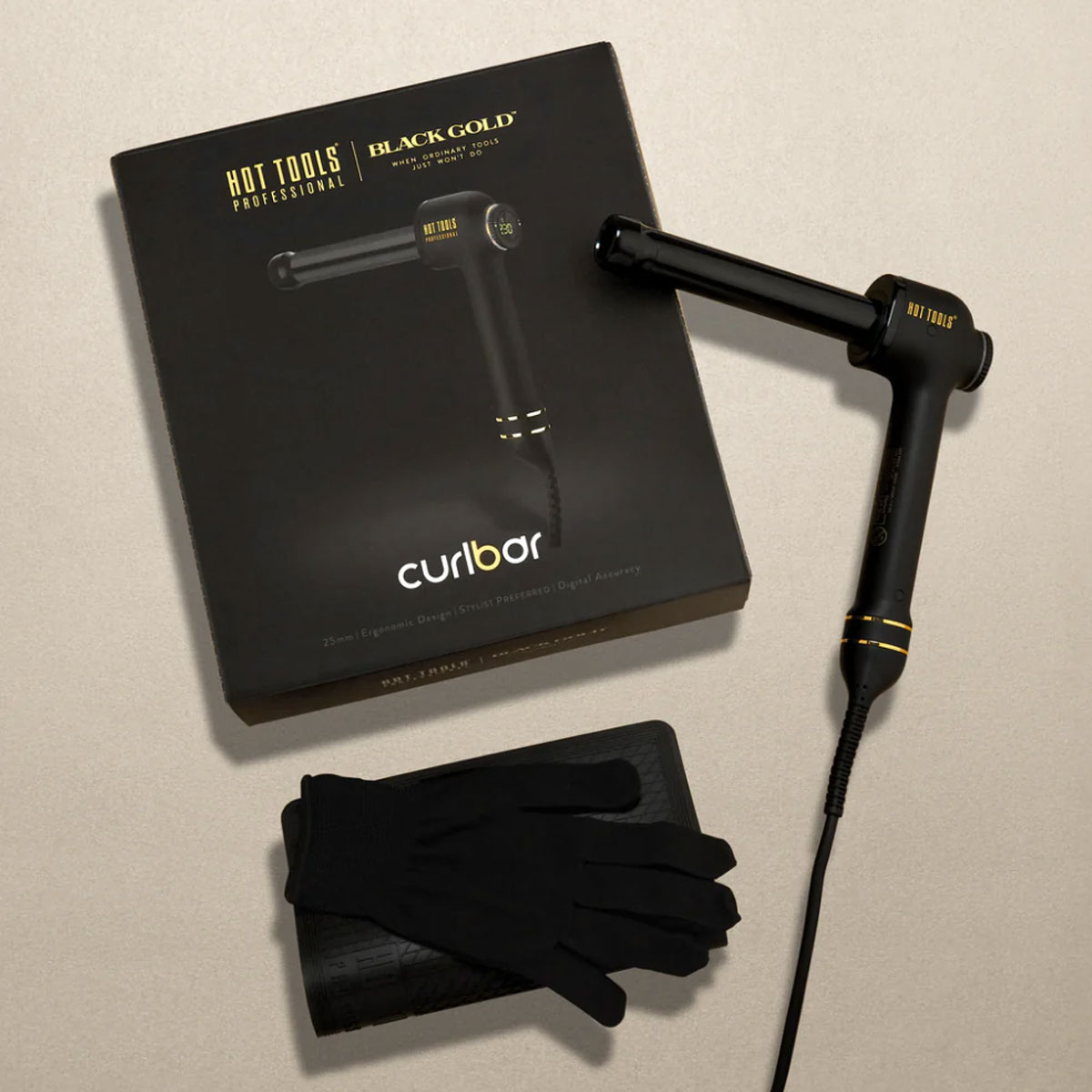 Hot Tools - Curl Bar Black Gold - 25 mm 2