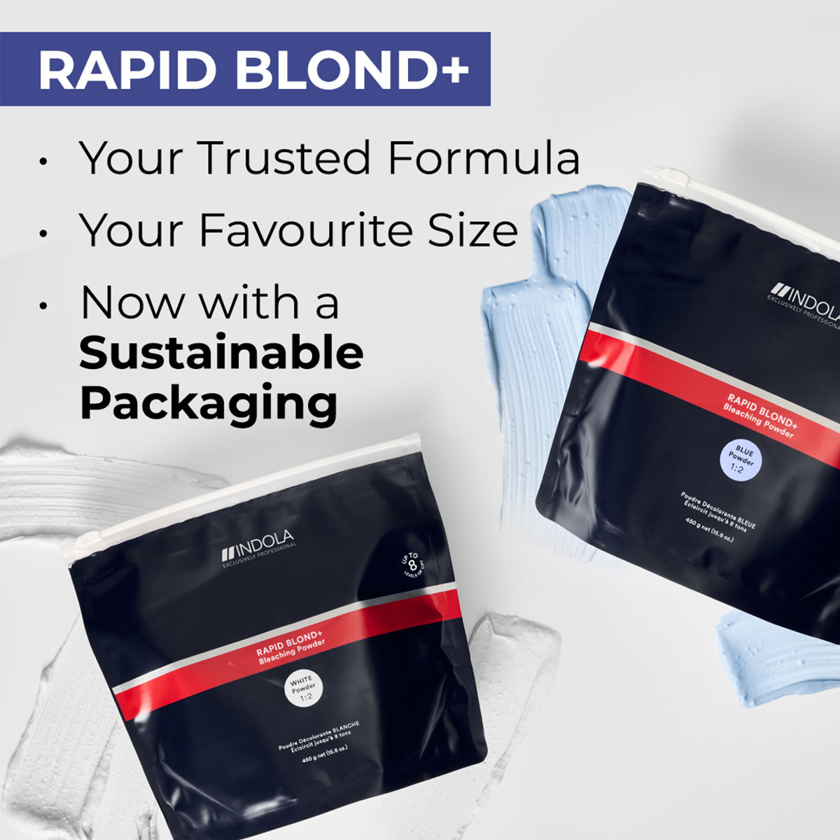 Indola - Rapid Blond 9+ White - 450 gr 3