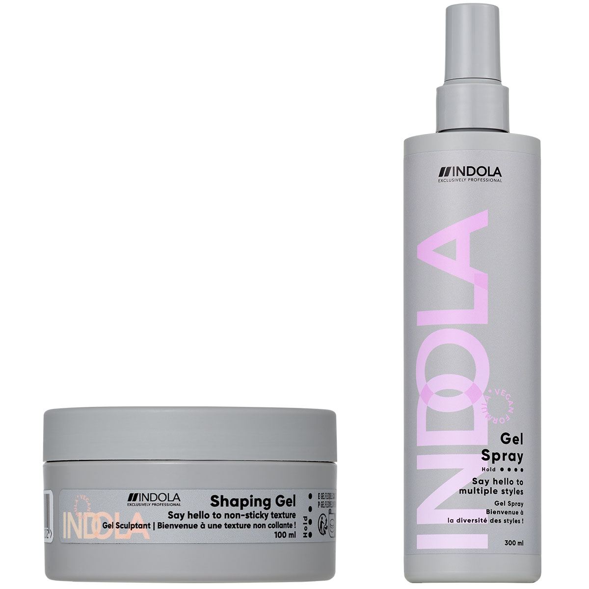 Indola - Styling - Slickback Essentials - Shaping Gel & Finishing Gel Spray - Set 1