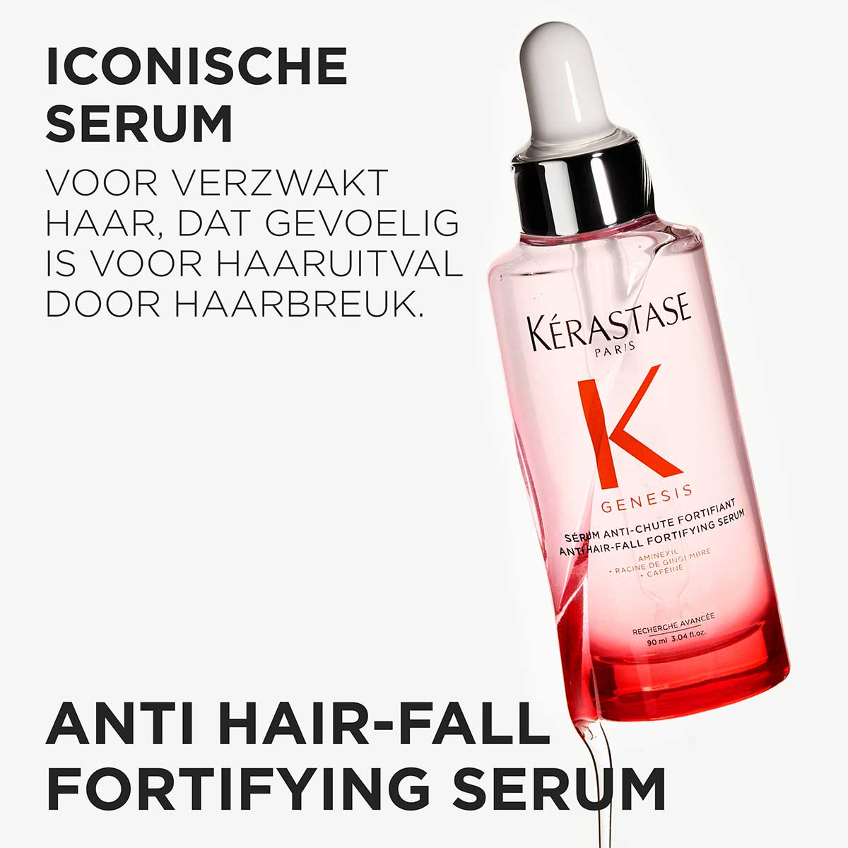 Kérastase - Genesis Sérum Anti-Chute Fortifiant Serum Versterkt & Vermindert Haarbreuk en Bestrijdt Haaruitval - 90 ml 4