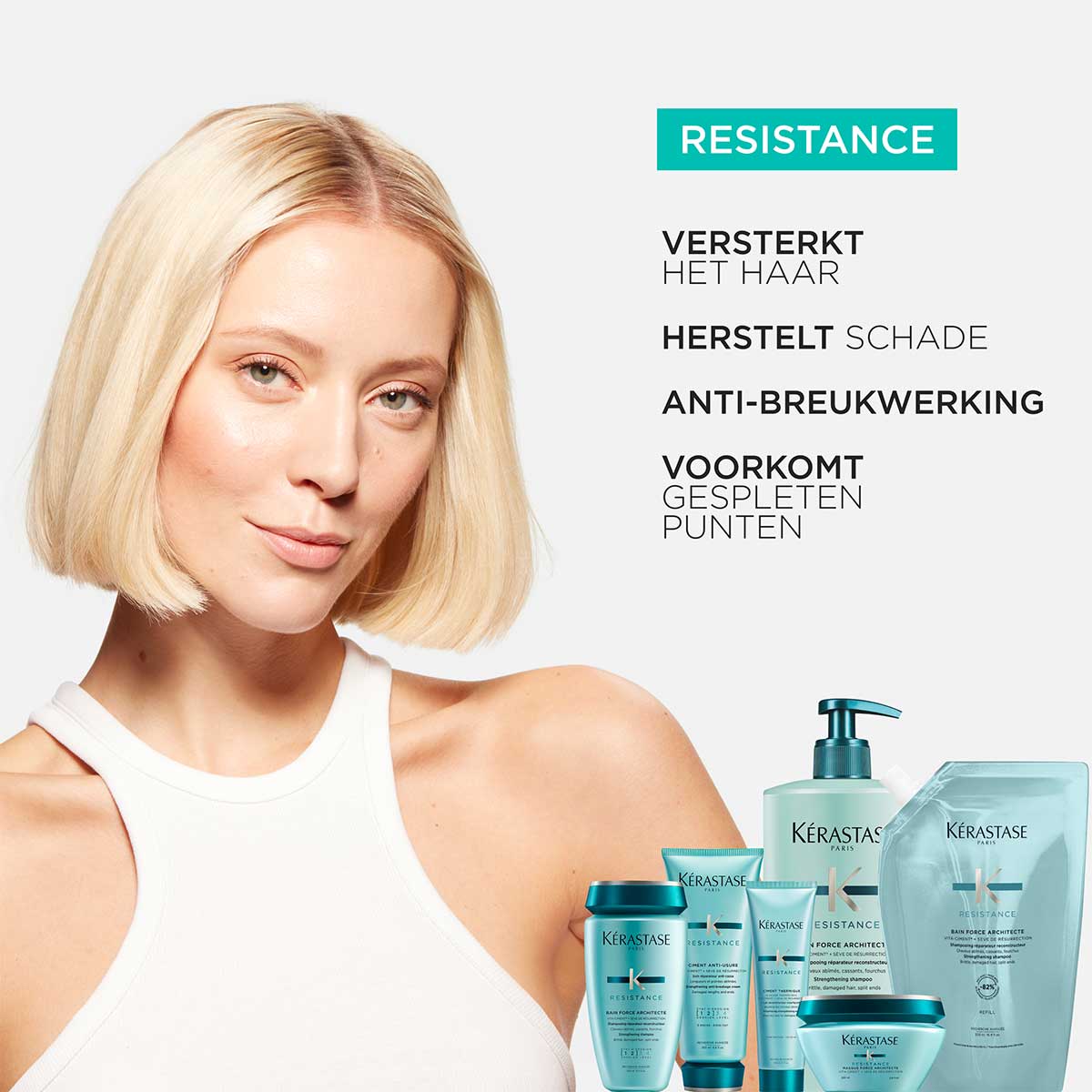 Kérastase - Résistance Bain Force Architecte Shampoo Refill voor beschadigd haar - 500 ml 4