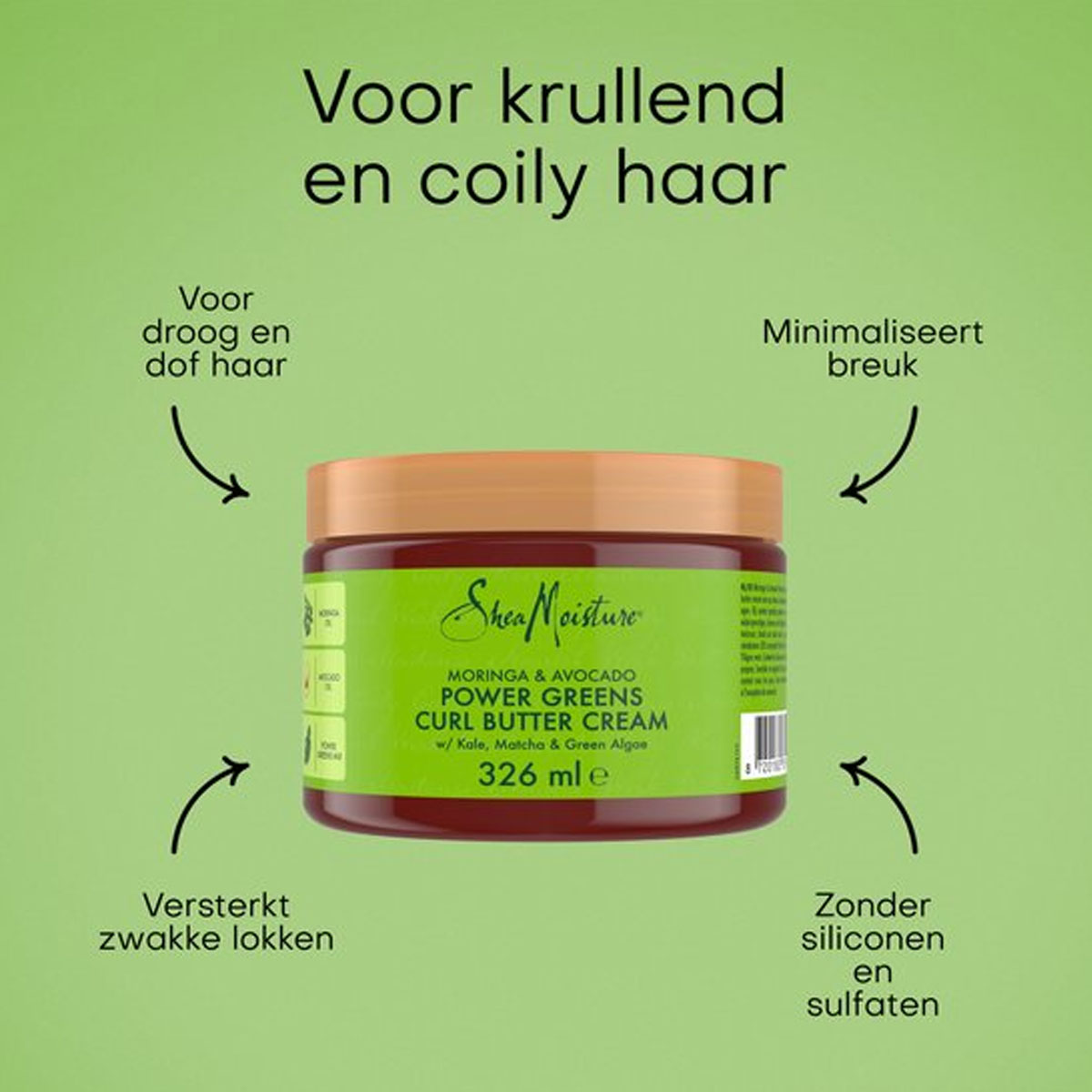 Shea Moisture - M&A Power Greens Curl Cream - 325 ml 4