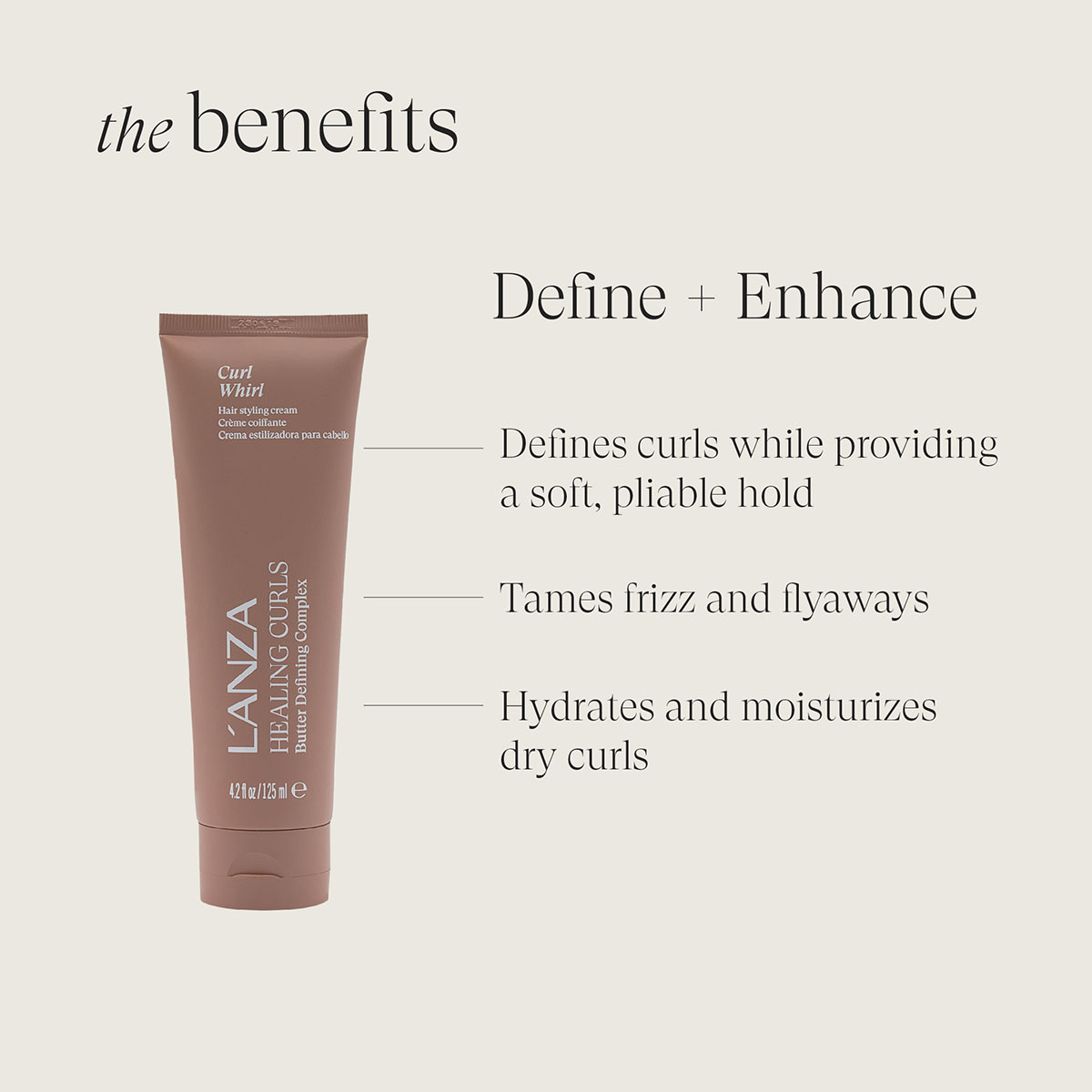 L'Anza - Healing Curls Curl Whirl Defining Creme - 125 ml 3