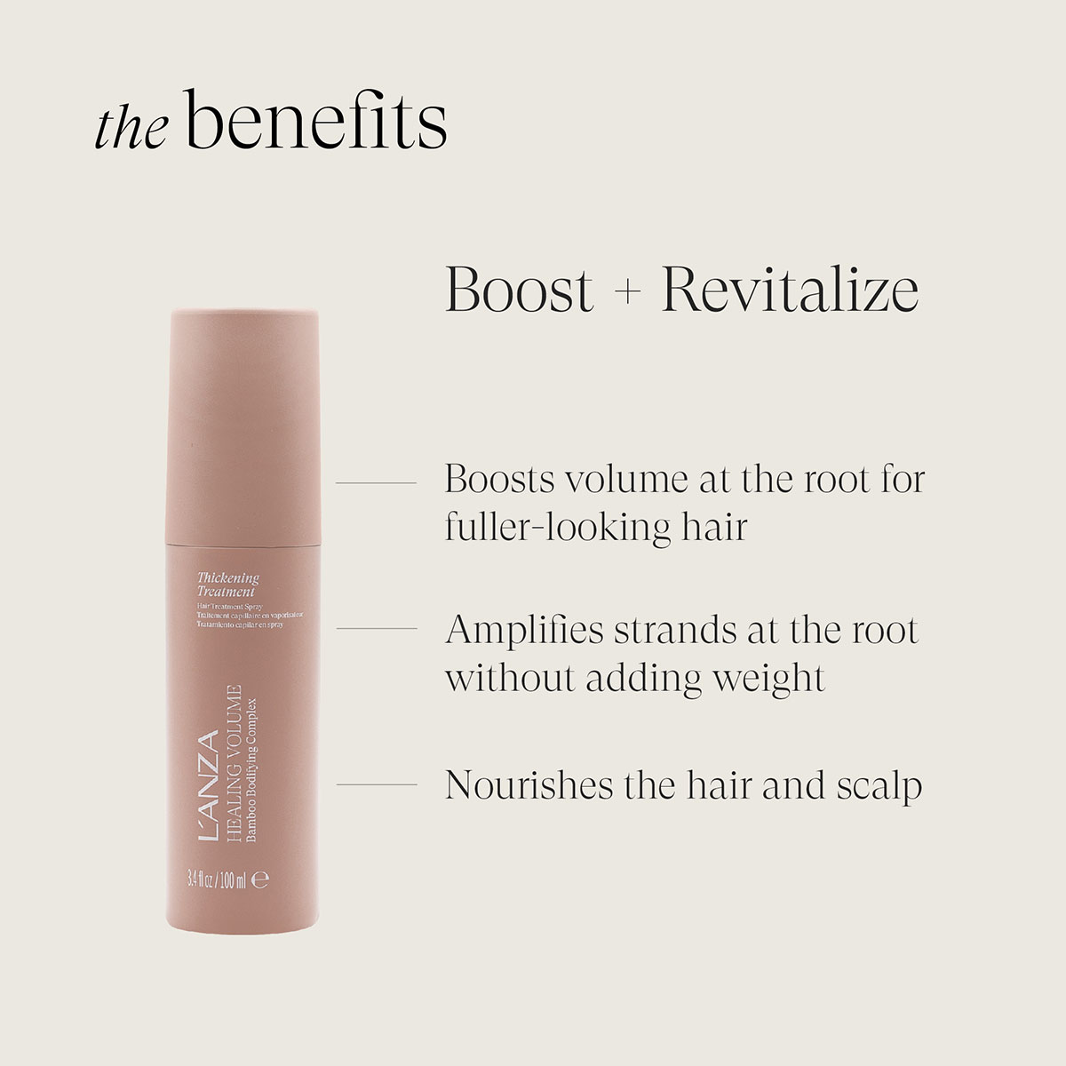 L'Anza - Healing Volume Thickening Treatment - 100 ml 3