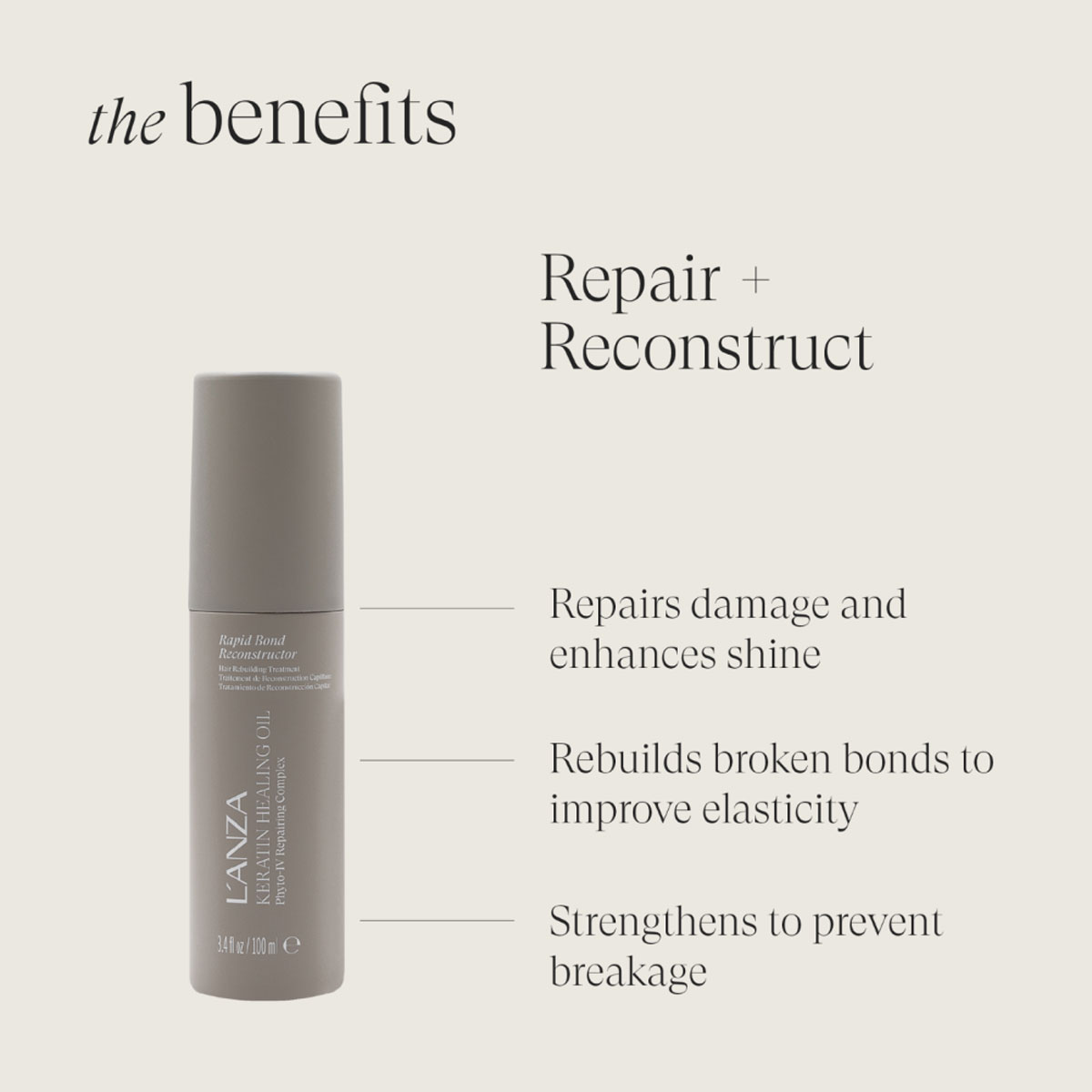L'Anza - Keratin Healing Oil Rapid Bond Reconstructor - 100 ml 3