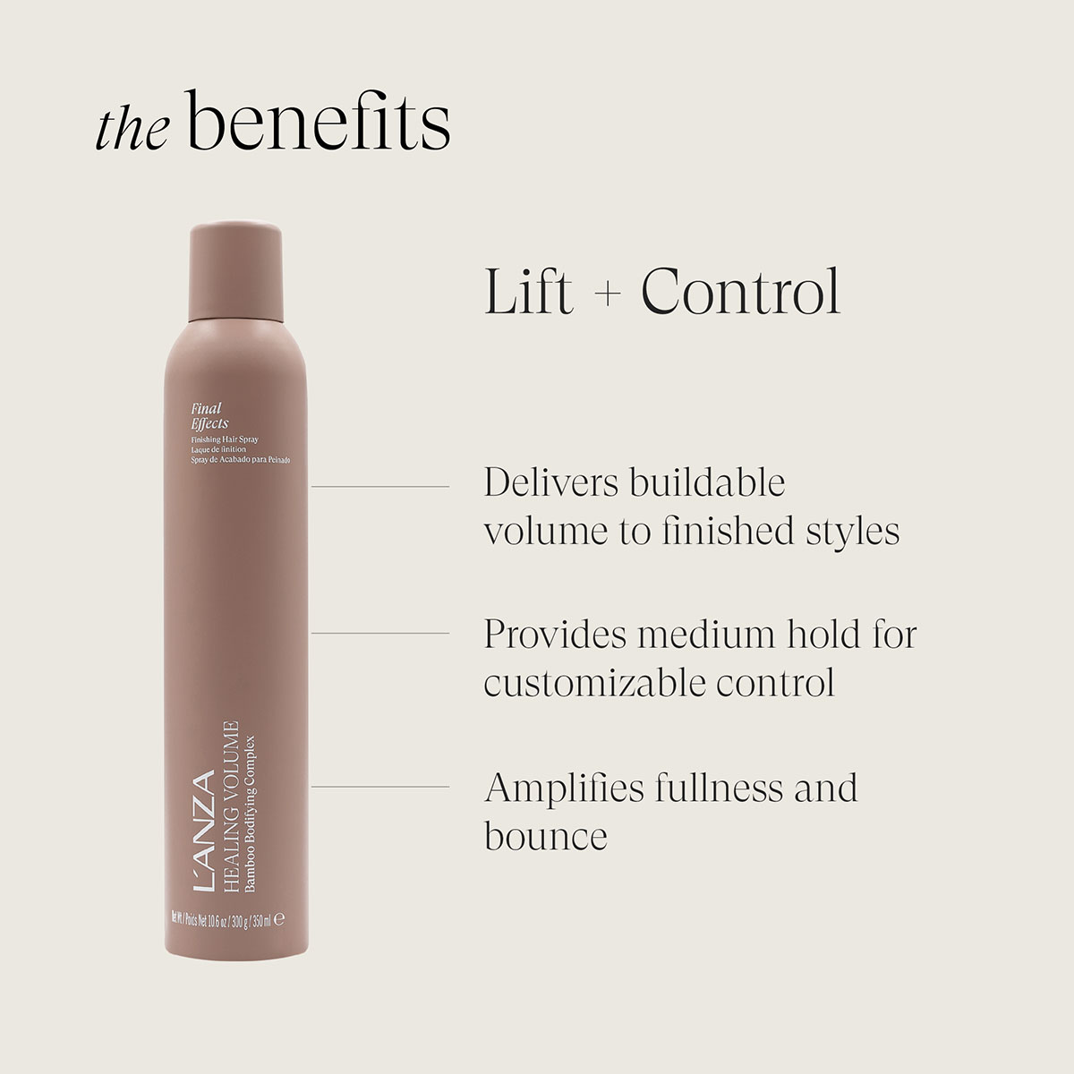 L'Anza - Healing Volume Final Effects Hair Spray - 350 ml 3