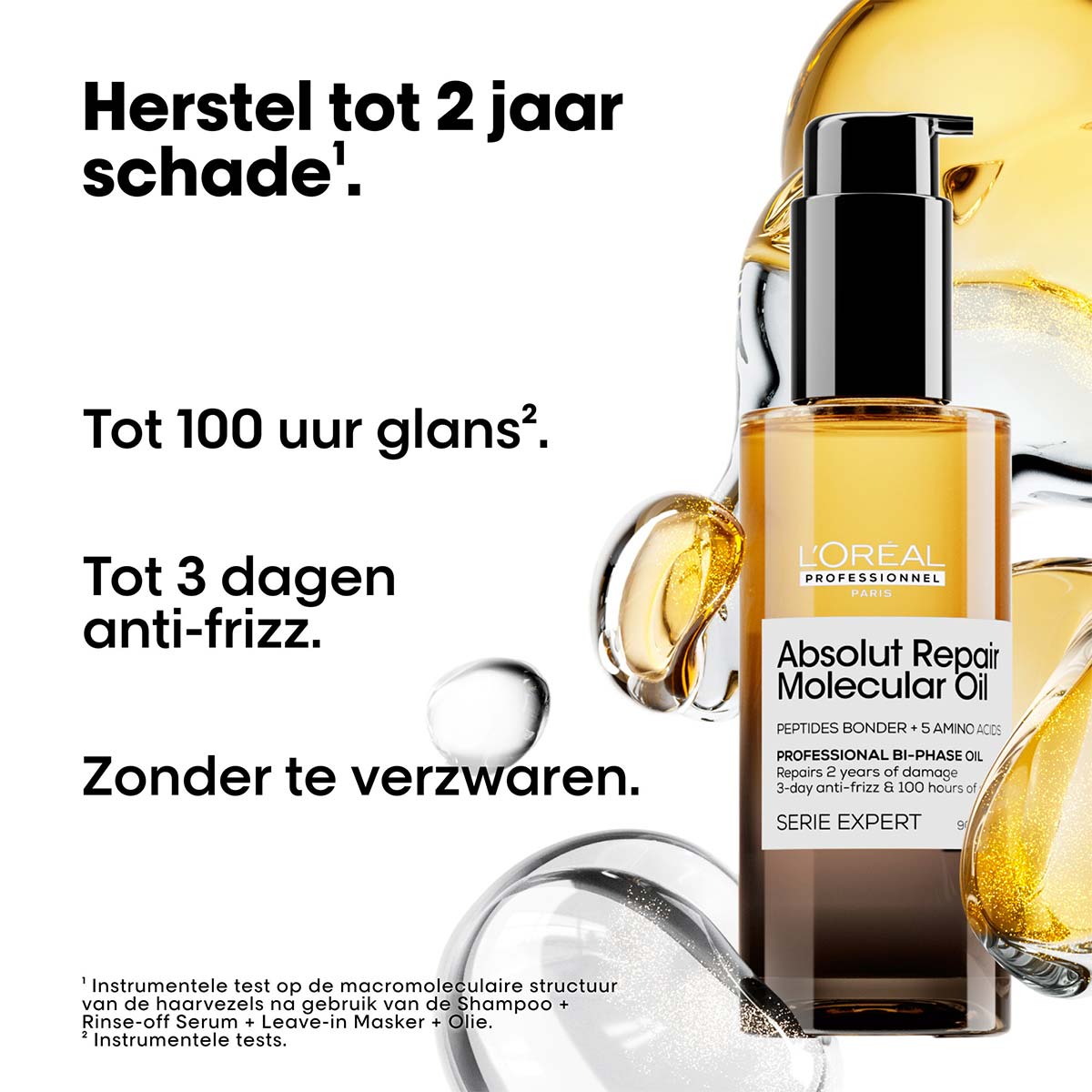 L'Oréal Professionnel - Absolut Repair Molecular Bi-Phase Hair Oil - 90 ml 3
