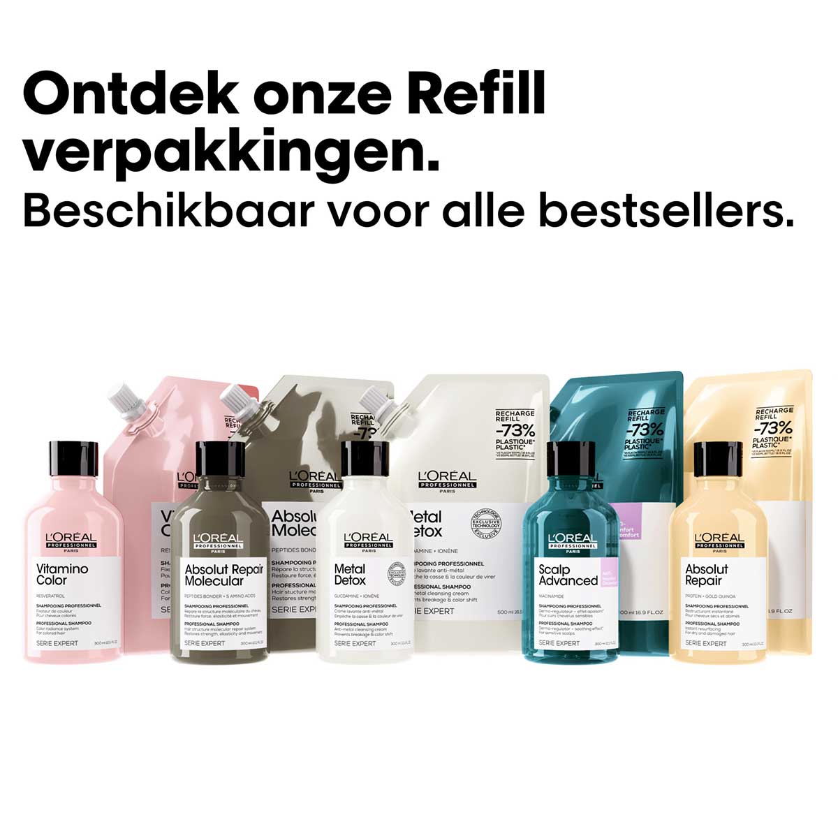 L'Oréal Professionnel - Metal Detox Shampoo 500 ml + Refill Shampoo 500 ml - Voordeelset 6