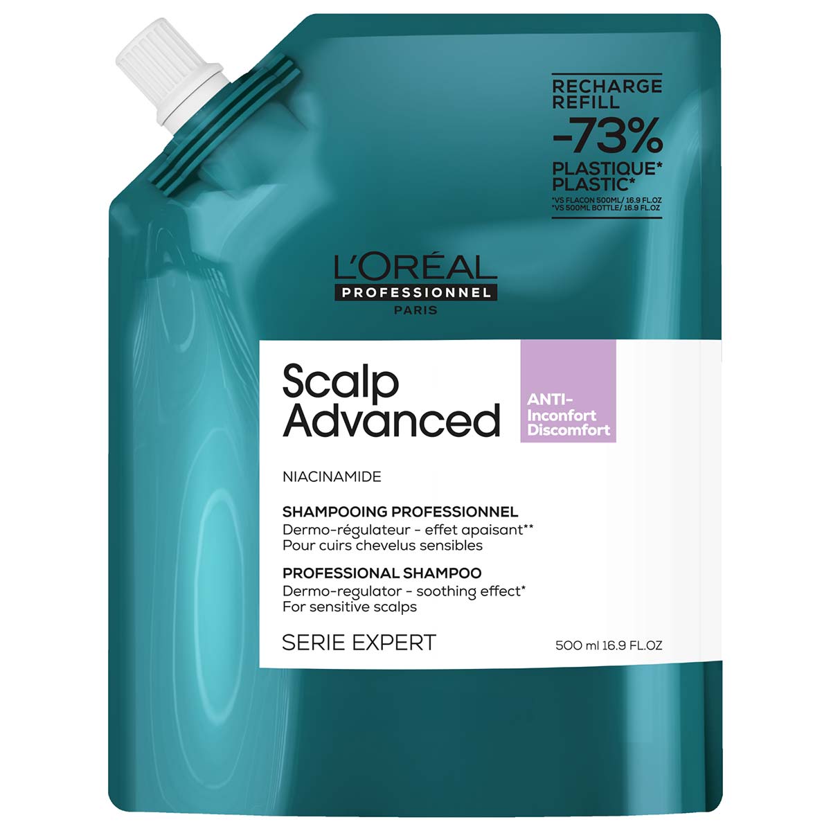 L'Oréal Professionnel - Scalp Advanced Anti-Discomfort Shampoo Refill voor de gevoelige hoofdhuid - 500 ml 1