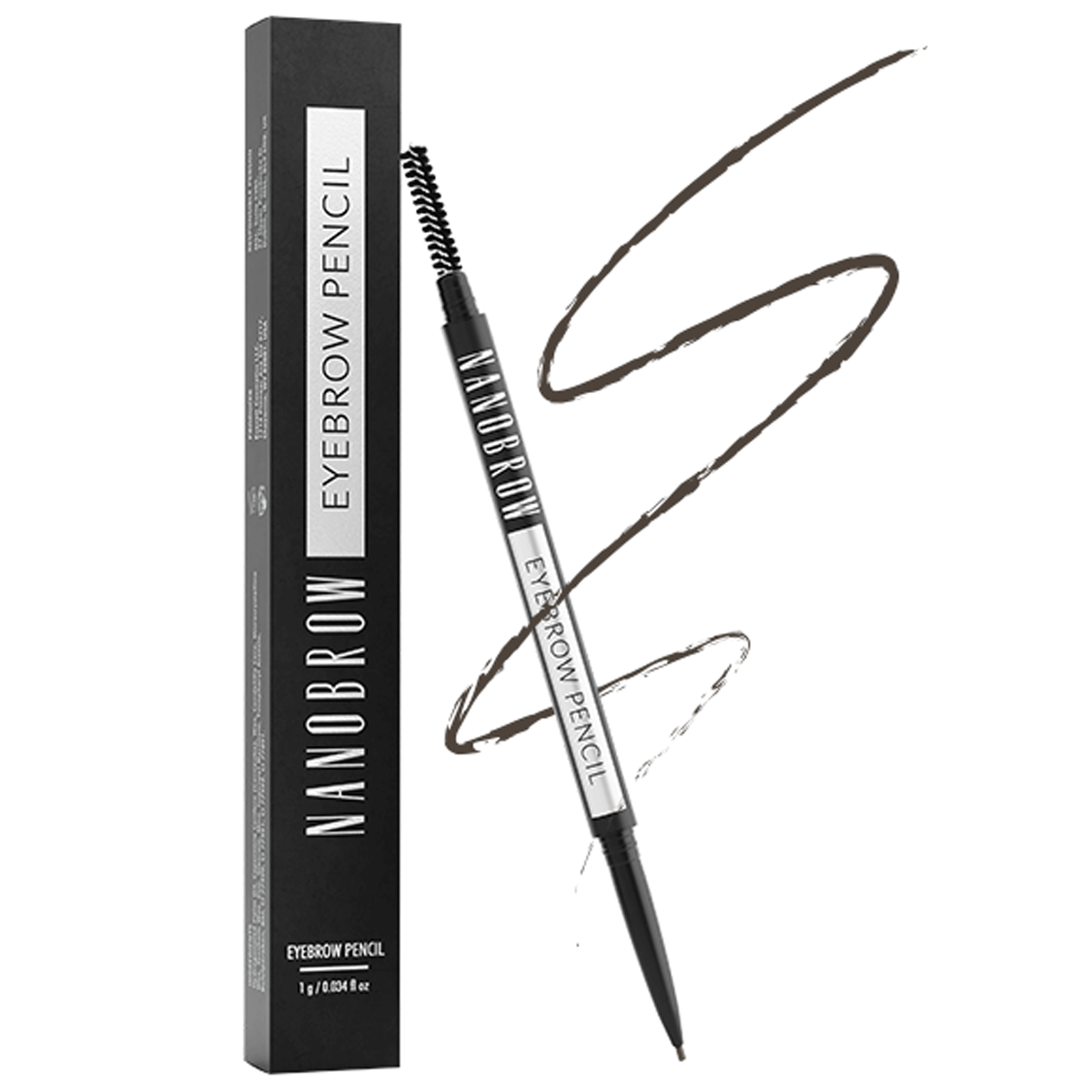 NanoBrow - Eyebrow Pencil - Dark Brown - 1 gr