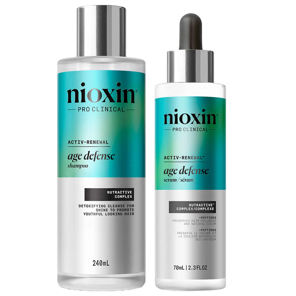 Nioxin - Age Defense Shampoo & Serum voor Ouder en Grijs wordend Haar 1