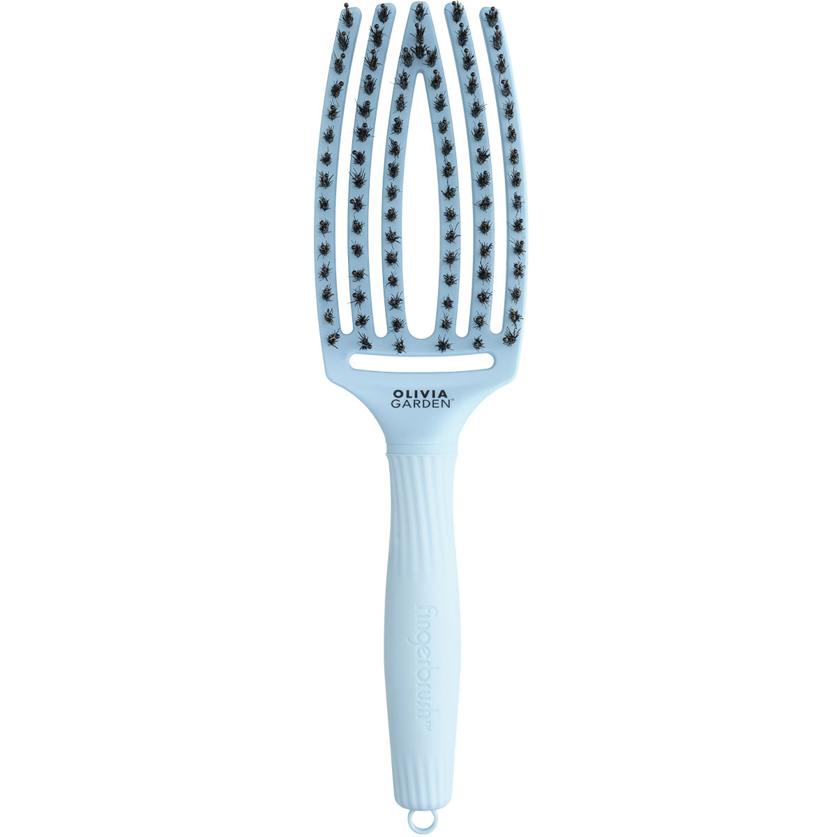 Olivia Garden - FingerBrush Boar&Nylon - Pastel Blue 1