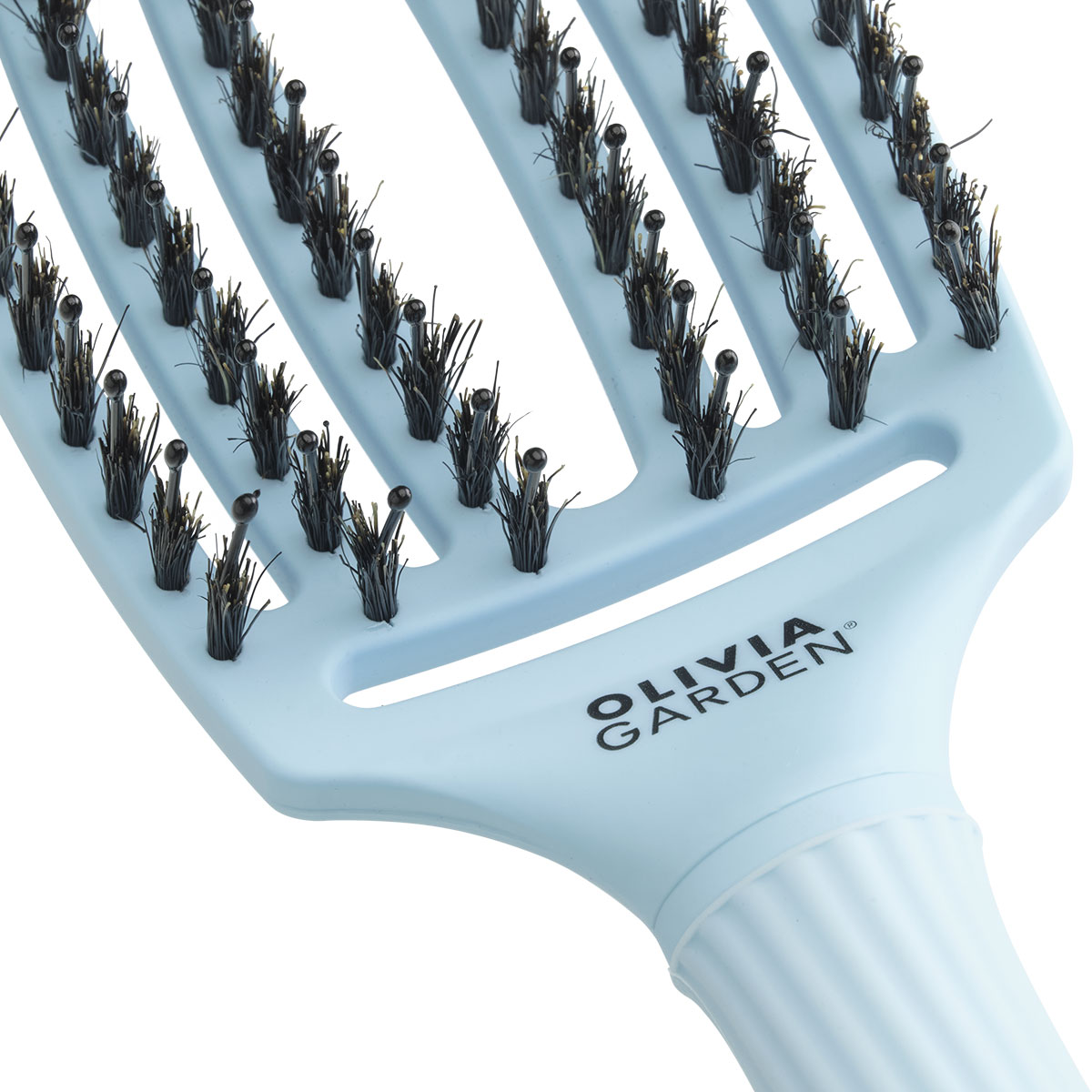 Olivia Garden - FingerBrush Boar&Nylon - Pastel Blue 2