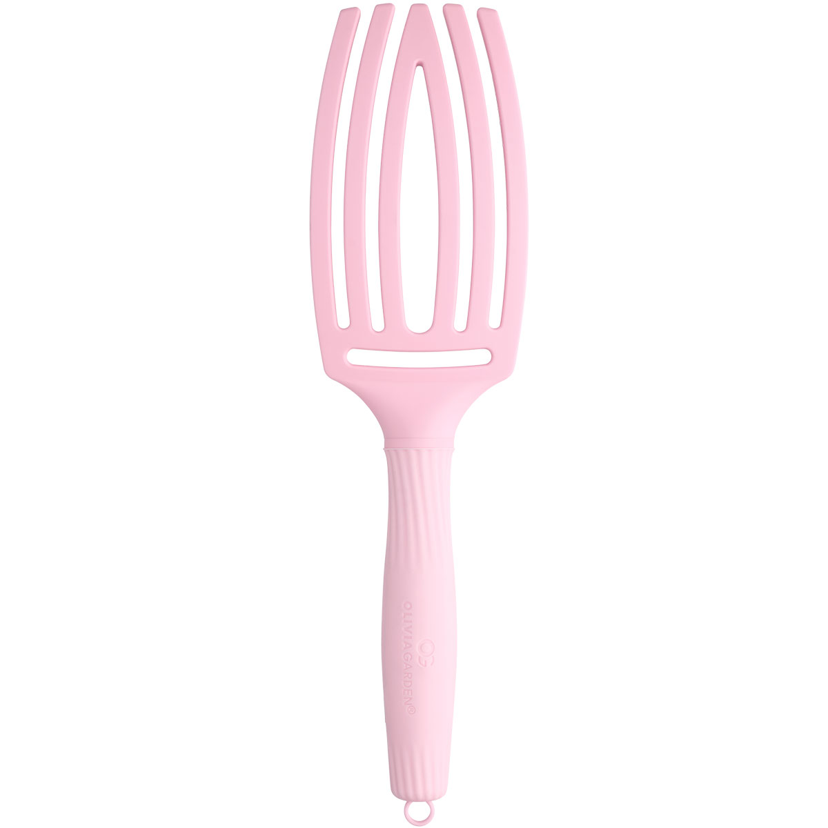 Olivia Garden - FingerBrush Double Bristle - Pastel Pink New 3