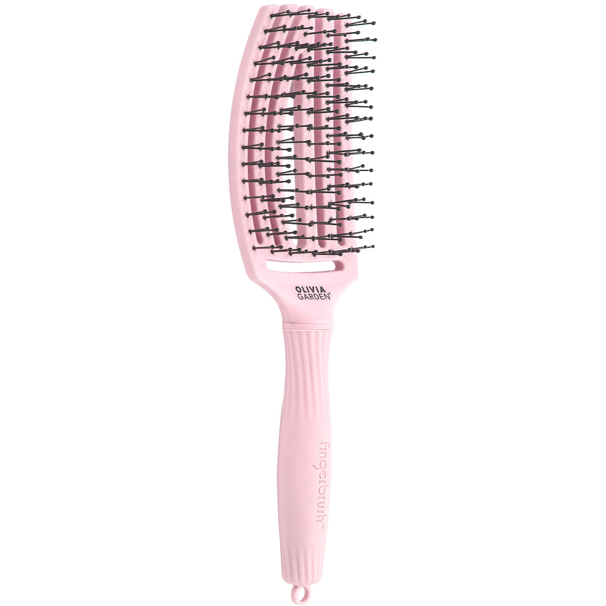 Olivia Garden - FingerBrush Double Bristle - Pastel Pink New 5