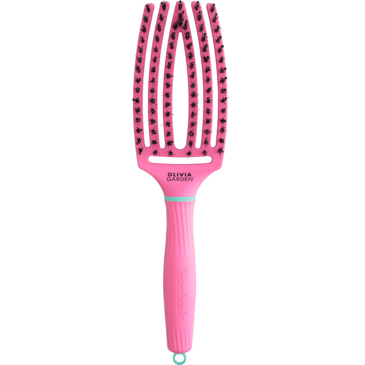 Olivia Garden - FingerBrush Boar&Nylon - Lollipop Pink 1