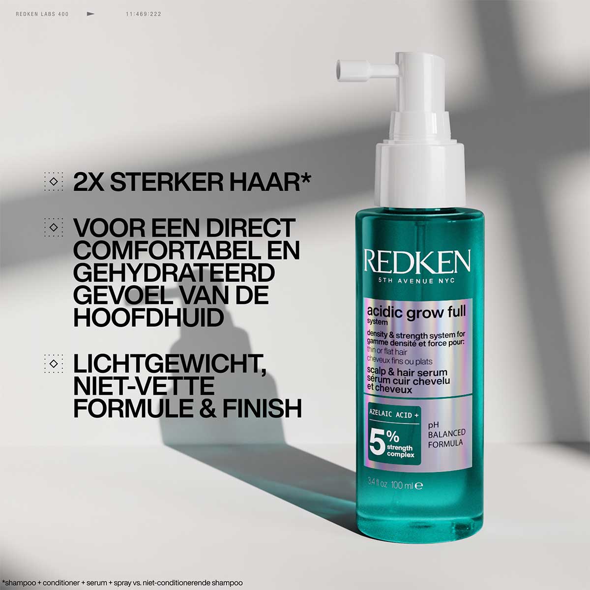 Redken - Acidic Grow Full System Scalp & Hair Serum voor Dun & Futloos Haar - 100 ml 3