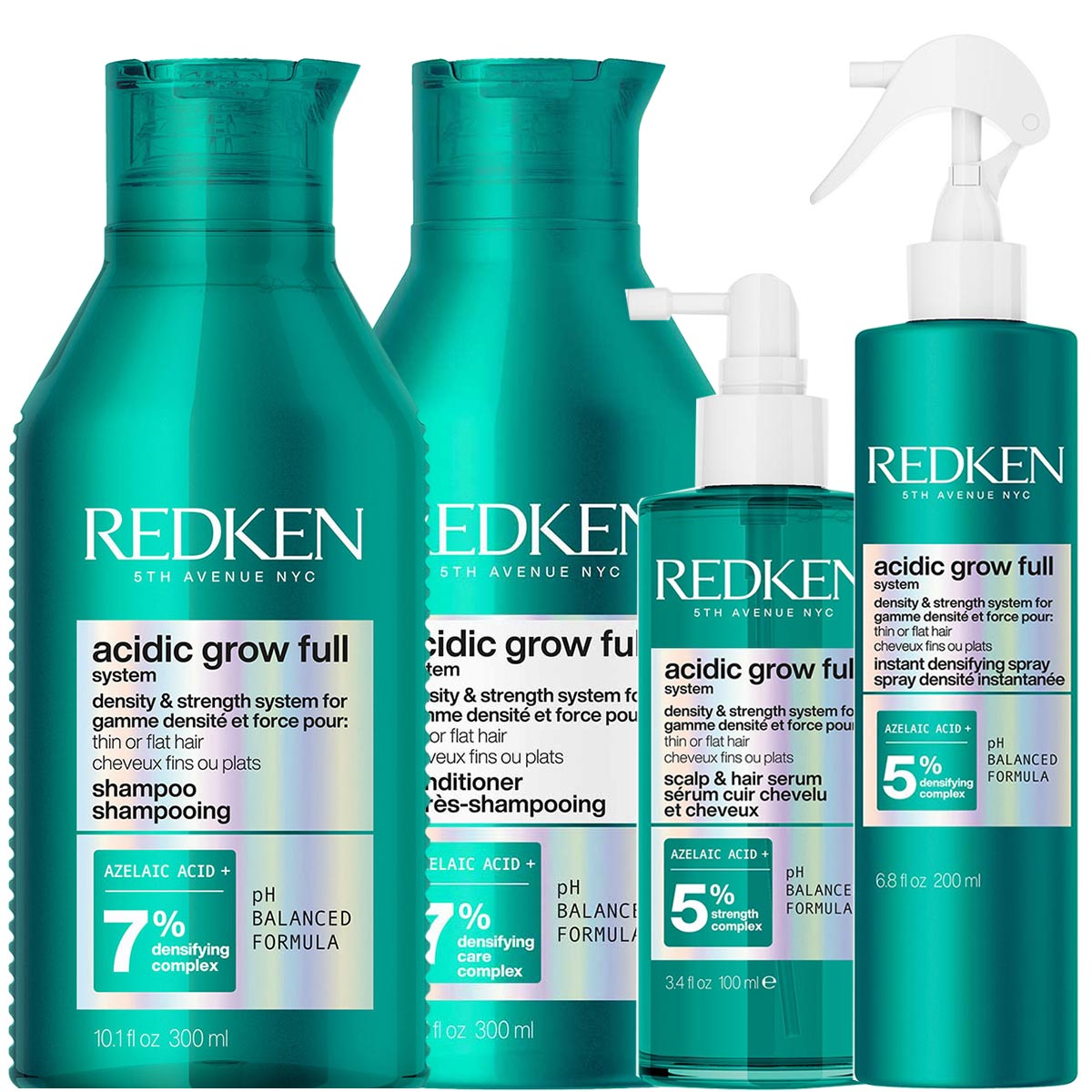 Redken - Acidic Grow Full System Routine Voordeelset voor Dun & Futloos Haar - Onmiddelijk Voller en Dikker Uitziend Haar 1