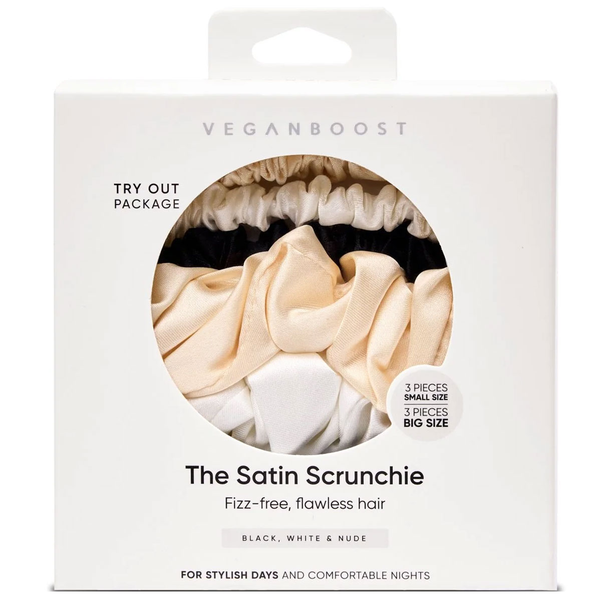 Veganboost - Scrunchies 3 Small 3 - Big 1