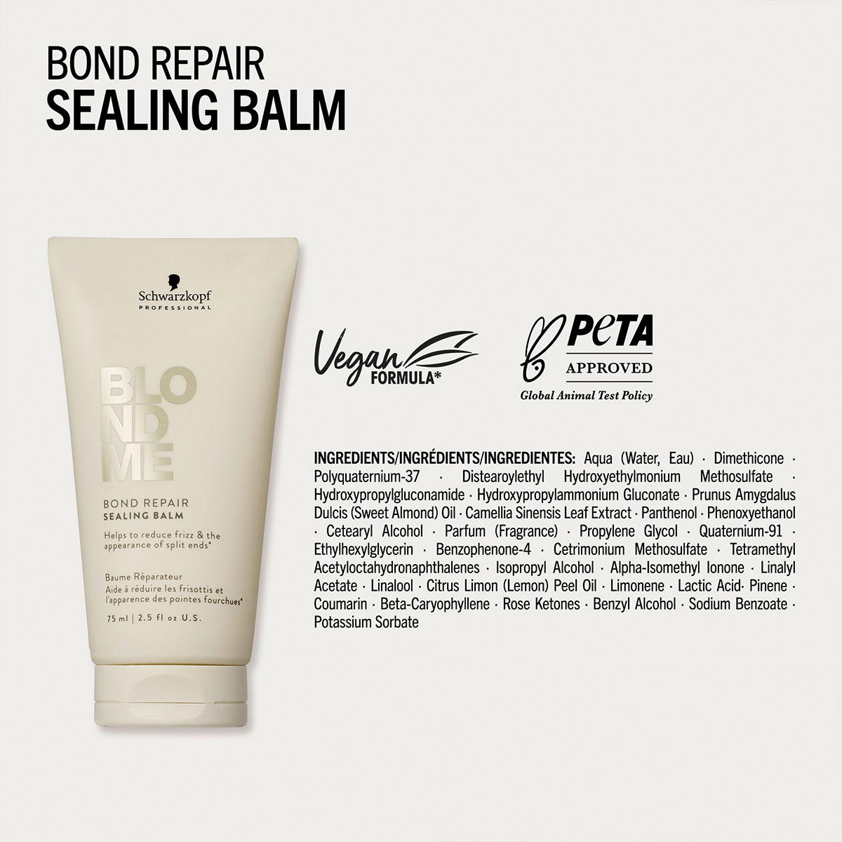 Schwarzkopf - Blond Me - Bond Repair Sealing Balm - 75 ml 2