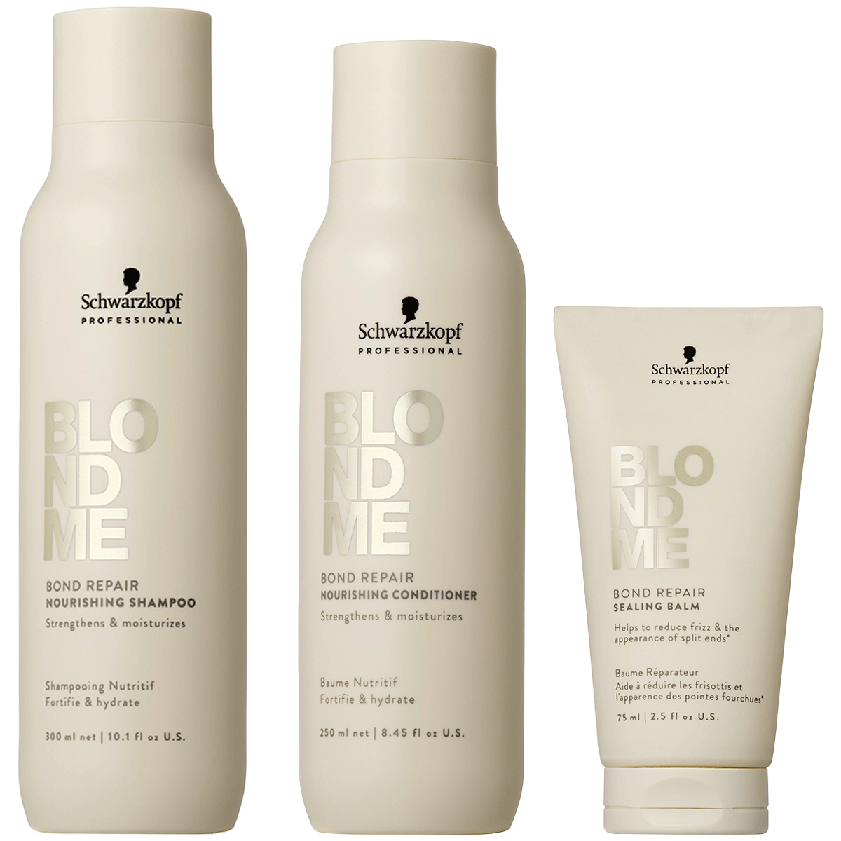 Schwarzkopf - Blond Me - Nourishing Shampoo, Conditioner & Leave-in Voordeelset 1