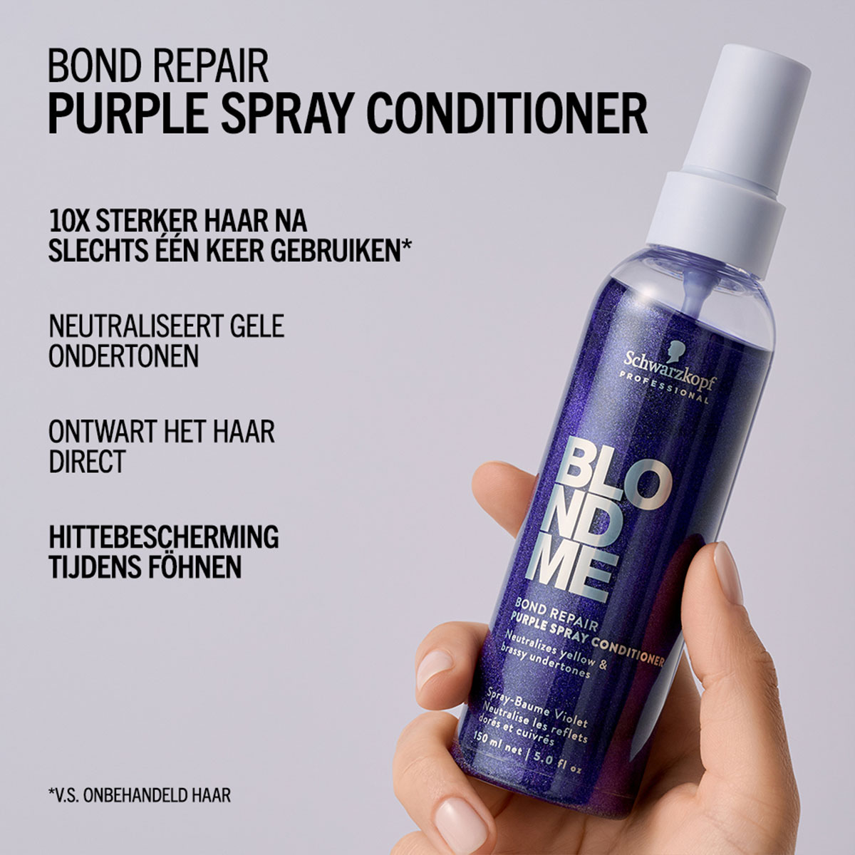 Schwarzkopf - Blond Me - Purple Spray Conditioner - 150 ml 4