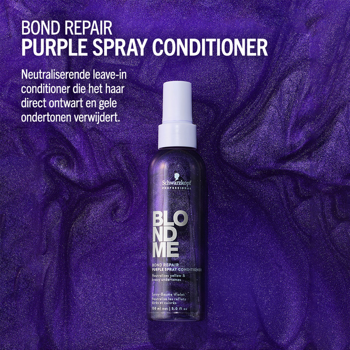 Schwarzkopf - Blond Me - Purple Spray Conditioner - 150 ml 3