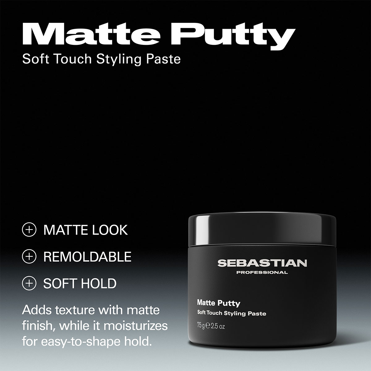 Sebastian - Matte Putty Soft Touch Styling Paste - 75 gr 4