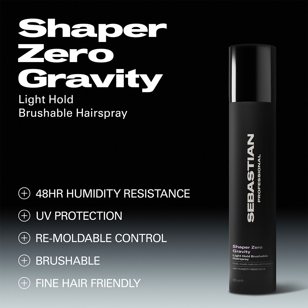 Sebastian - Shaper Zero Gravity Light Hold Hairspray - 300 ml 4