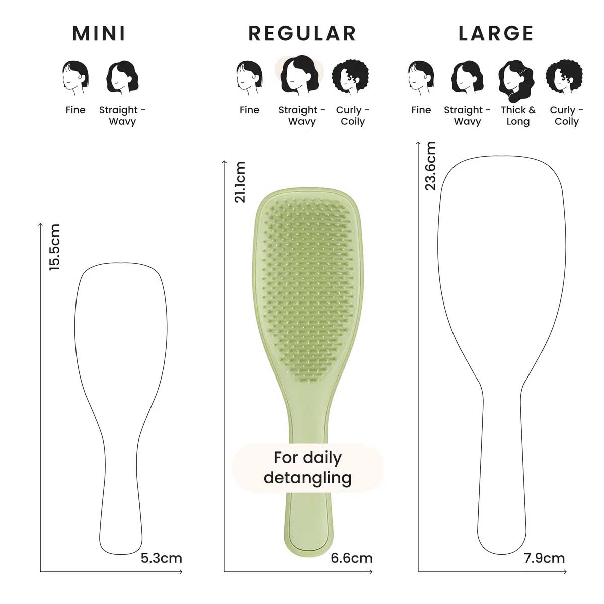 Tangle Teezer - The Ultimate Detangler Matte - Olive Green 2