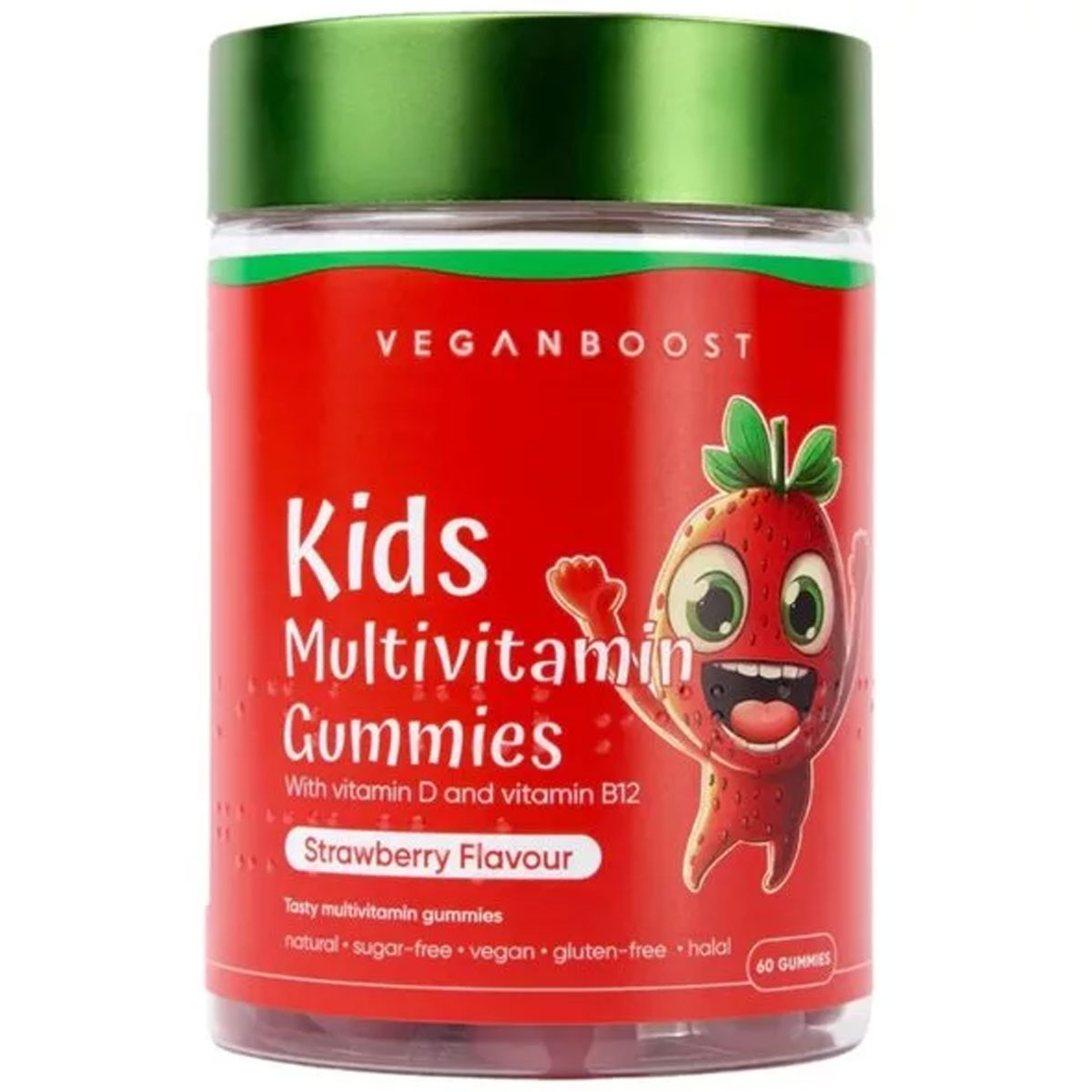 Veganboost - Kids Multivitamine Gummies Aardbei - 60 stuks 1