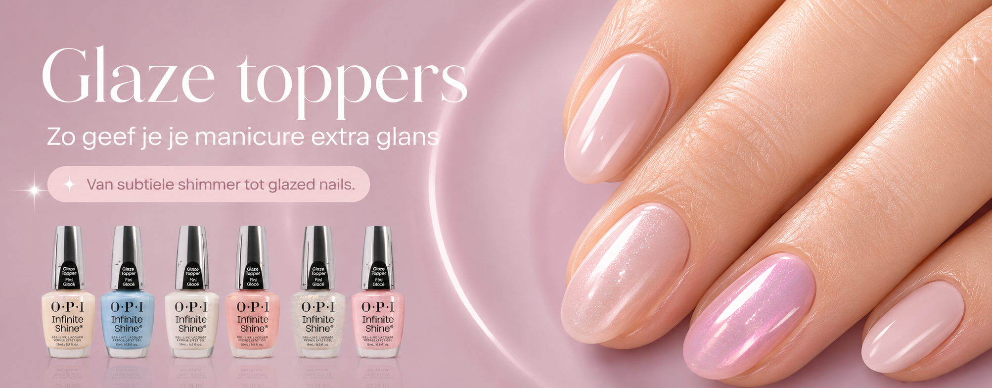 Glaze toppers: dé trend voor glanzende nagels met een luxe finish