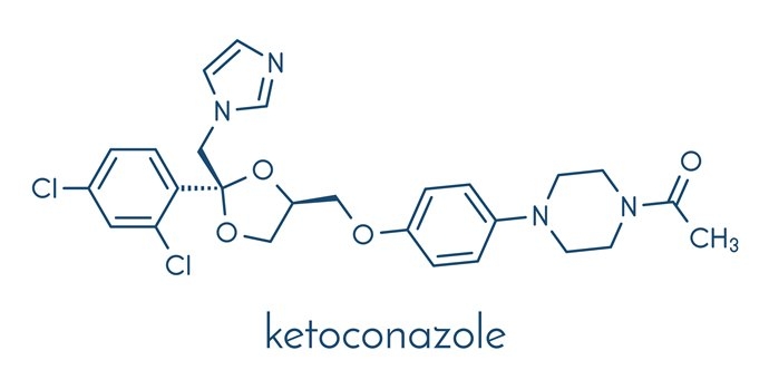 Ketoconazol Moleculen