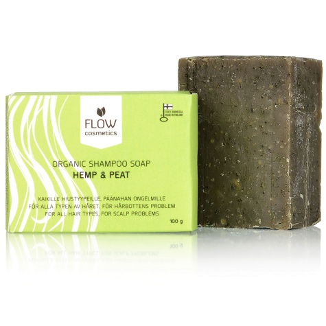 Shampoo Bar voor Blond Haar: Flow Cosmetics Shampoo Bar Hemp & Peat