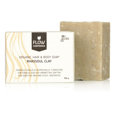 Shampoo Bar voor Gevoelige Hoofdhuid: Flow Cosmetics Shampoo Bar Rhassoul Clay