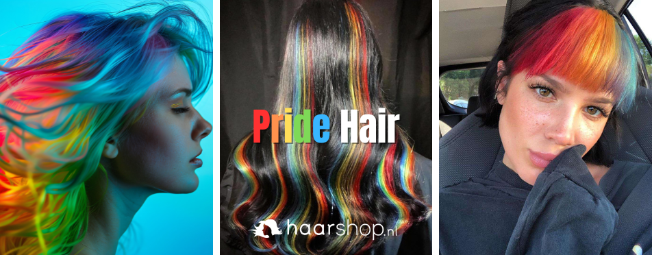 Pride month rainbow hairstyles regenboog haar Pride month rainbow hairstyles regenboog haar