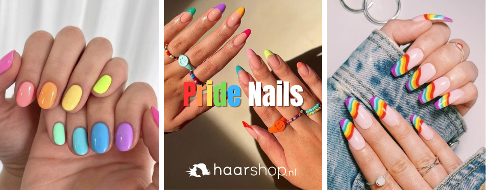 Pride month rainbow nail art regenboog nagels Pride month rainbow nail art regenboog nagels